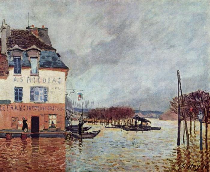 Alfred Sisley Flood at Port Marly,